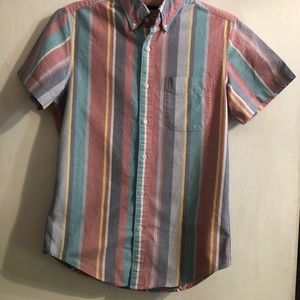 J Crew short sleeve button up collared shirt  in size XS.